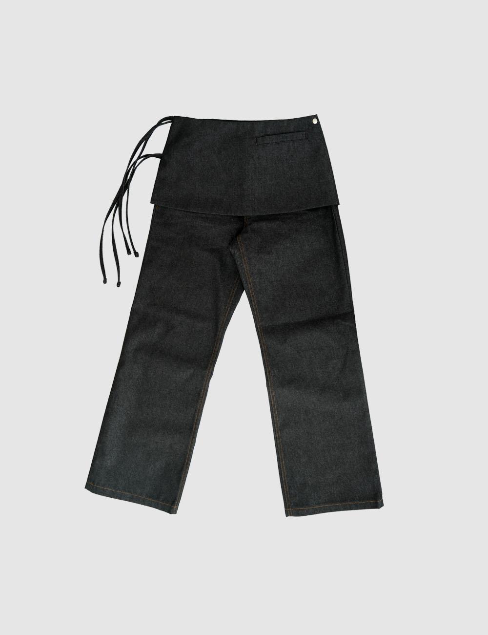 Denim skirt pants, black (12.10 출고)