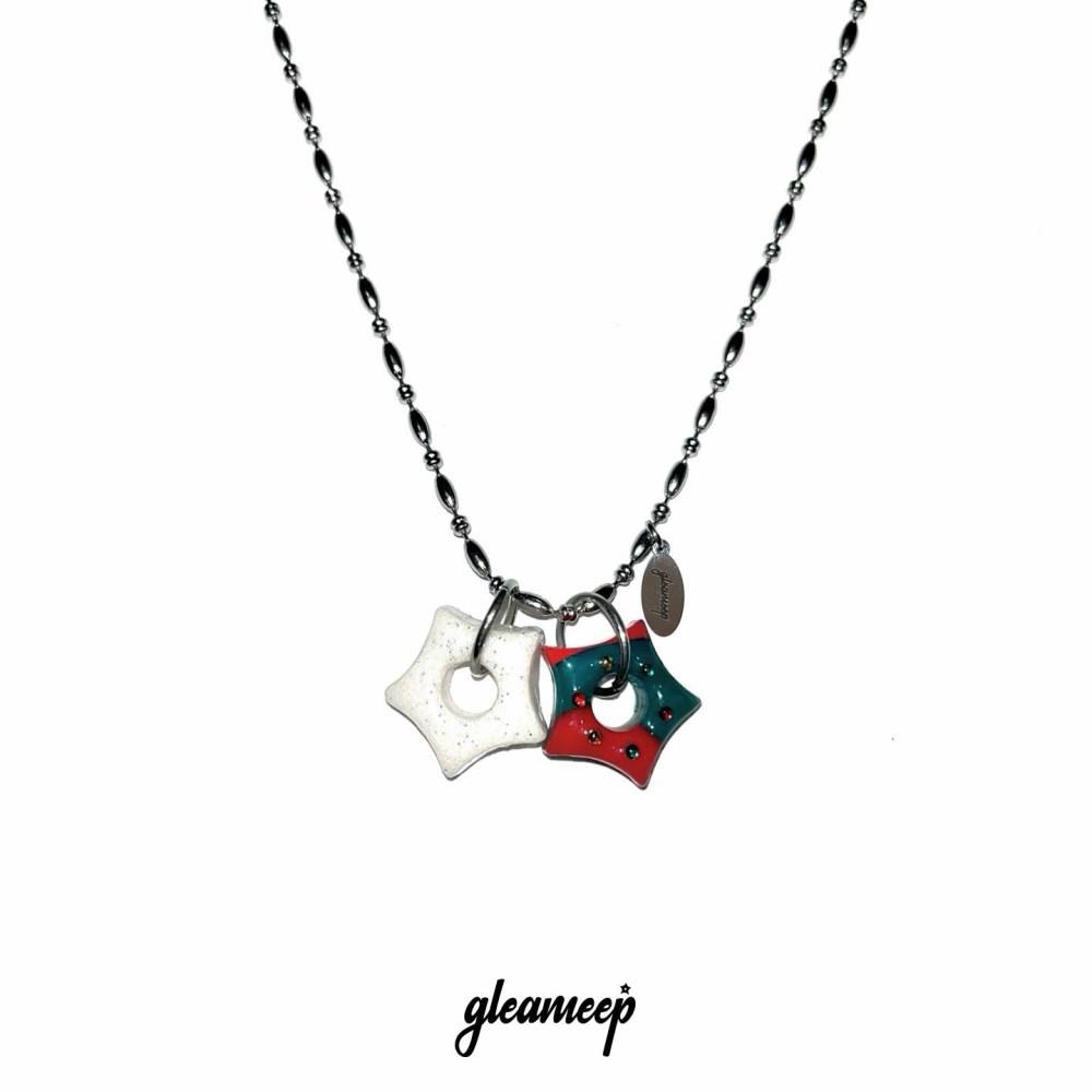 gleaming twin little star necklace [Christmas edition]