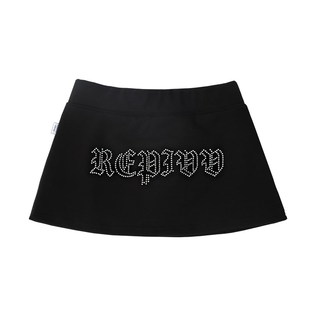 Hotfix Low-rise Skirt (Black)