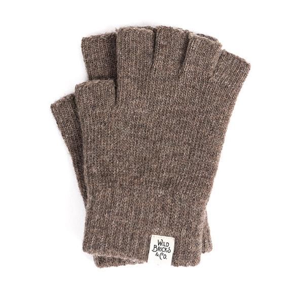 FINGERLESS GLOVES (brown)