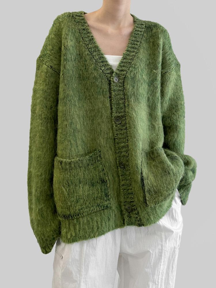 므넴 클로버 오버핏 가디건 (2color)