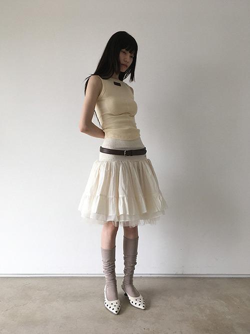 [CLaddA] blooming cotton dress, cream ivory