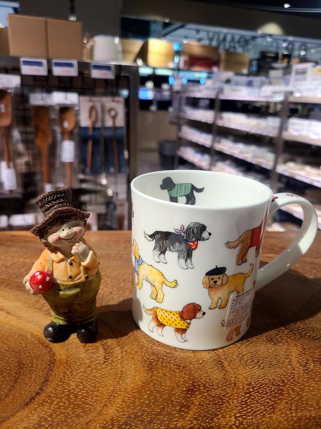 두눈 오크니 코카푸들 도그 머그컵 300ml