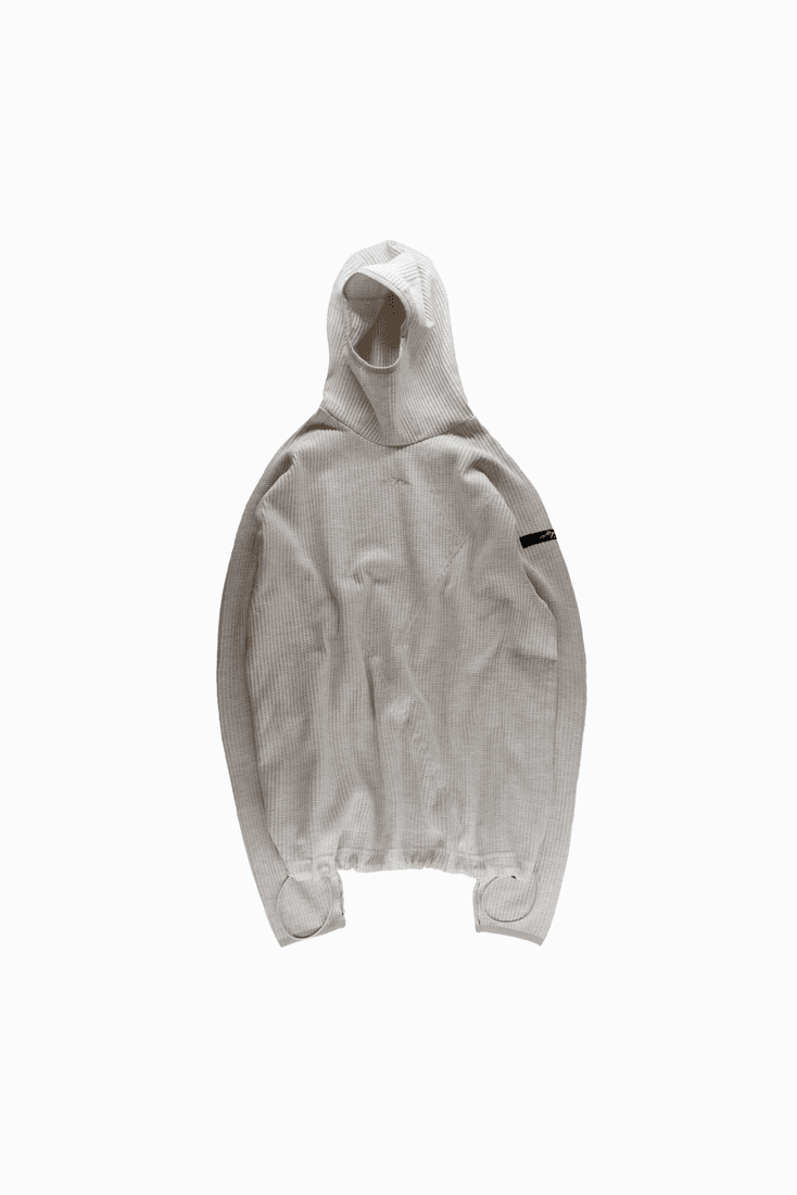 waffle warmer hoodie (cream color) -small fit-