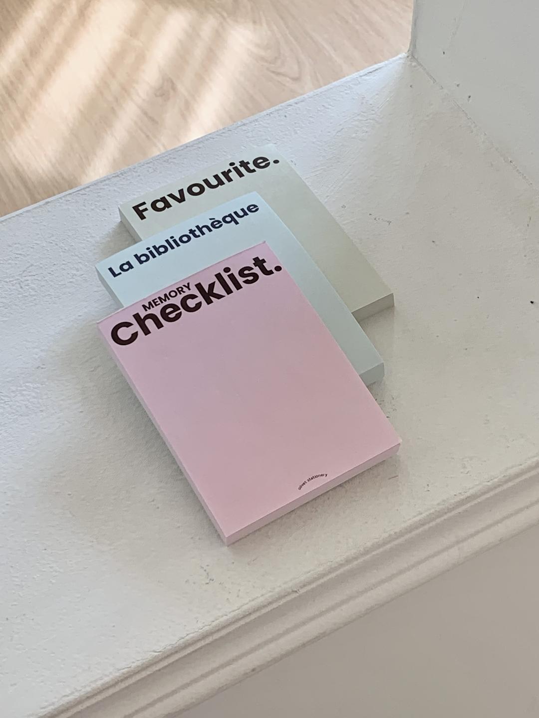 letters memopad (3 colors)