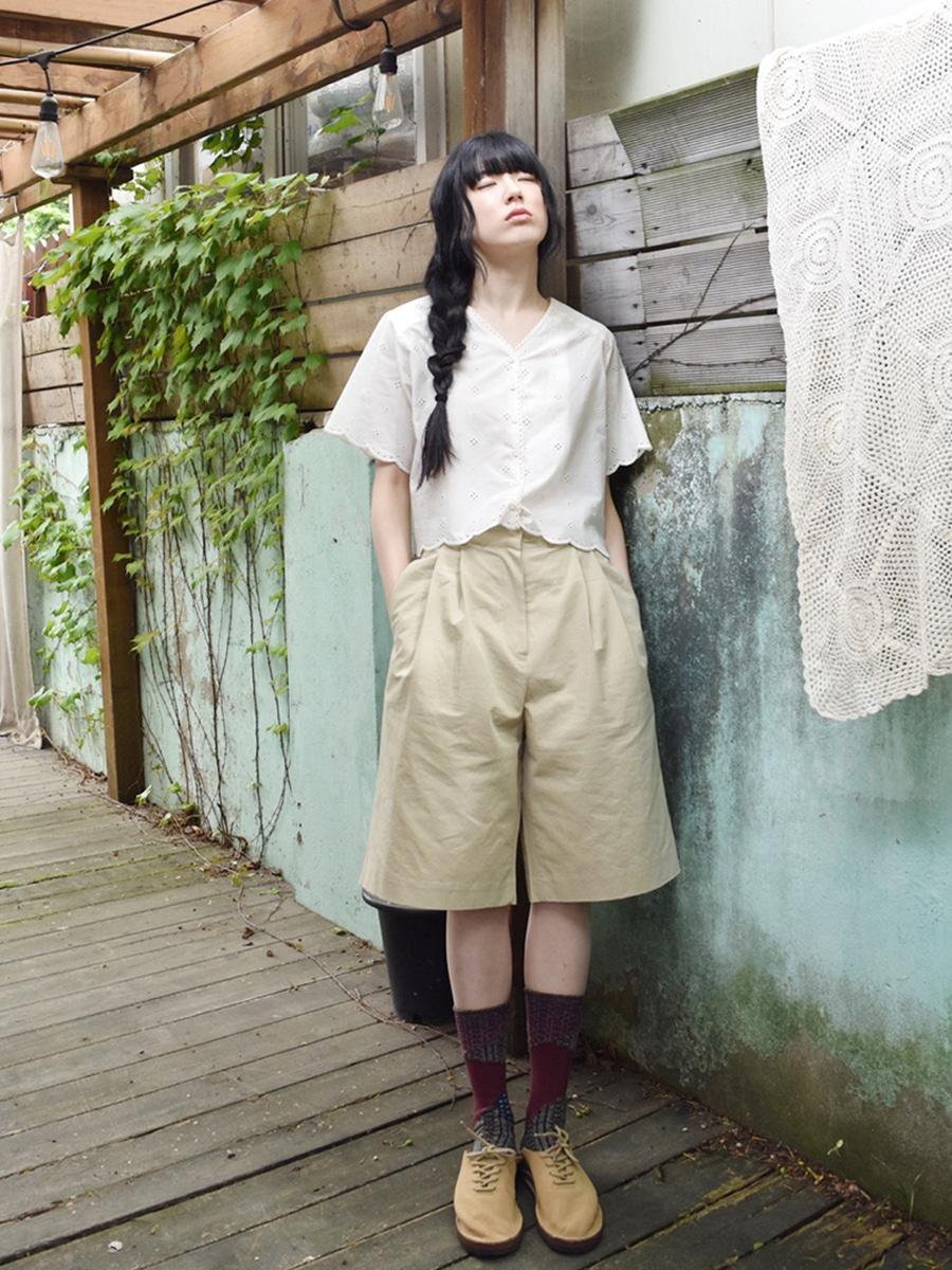 Pintuck Half Pants_ 2 colors