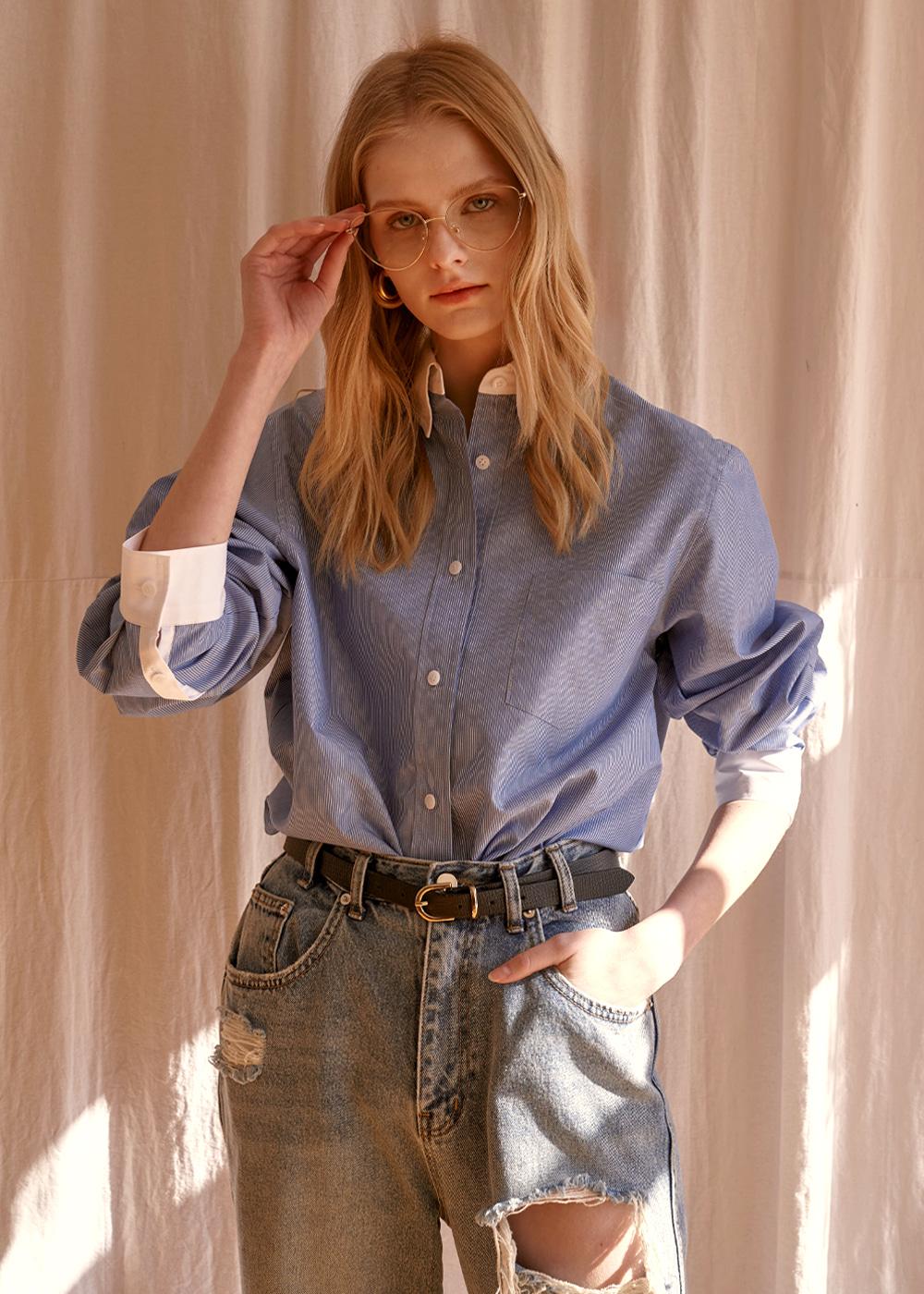 CLASSIC STRIPE SHIRT _BLUE