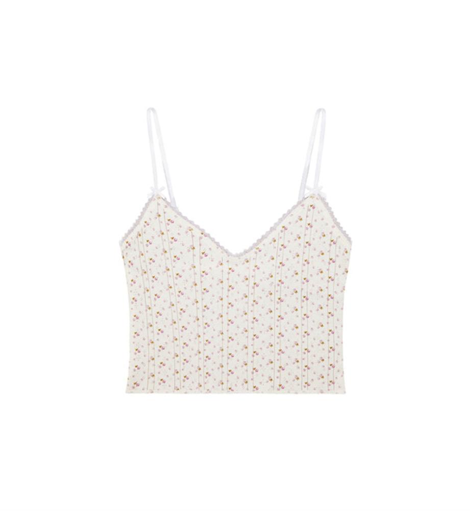 Cou Cou Intimates The Cami English Rose 쿠쿠 인티메이트 더 캐미 탑 잉글리쉬 로즈