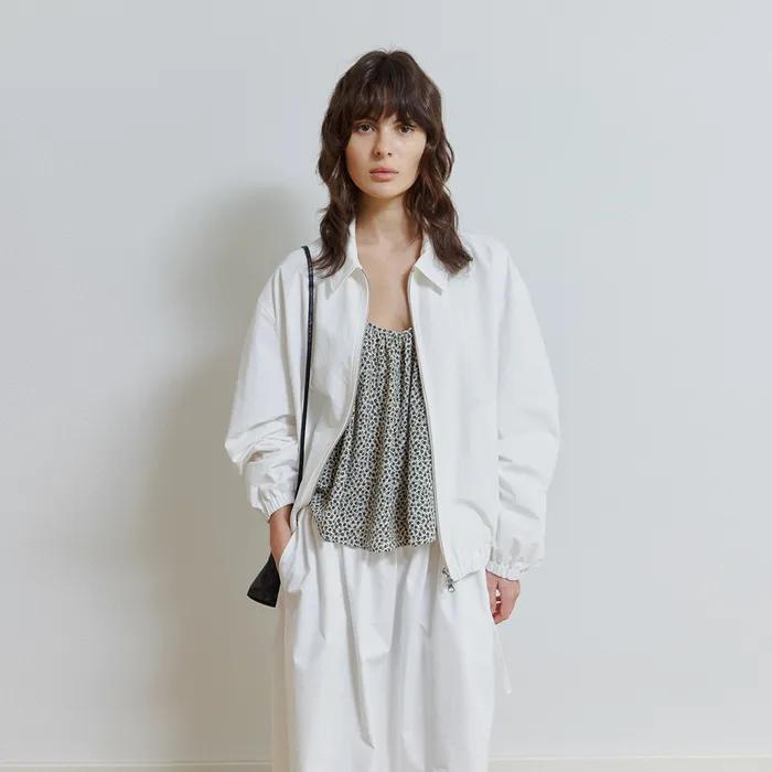 Faro Cotton Blouson in White