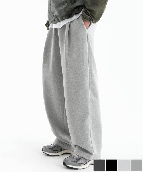 원턱 와이드 트레이닝 팬츠