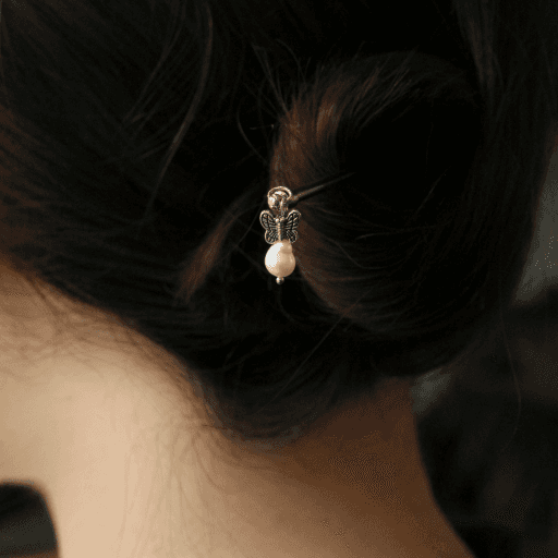 리뉴얼(5색) 화접[花蝶] 원석 나비 비녀