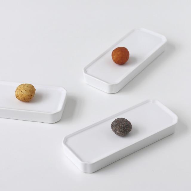 [무자기] 직사각 굽접시 (무광, 유광)