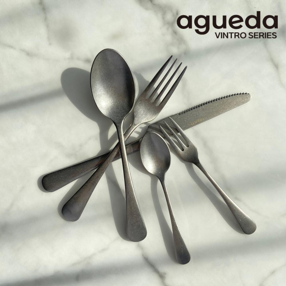 아게다 왕 먹방 연예인 파스타 라면 브런치 카페 커트러리 긴 양식 수저 숟가락 스푼 세트