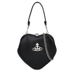 비비안웨스트우드 23FW 블랙 벨 하트 프레임 크로스백 4304006N S000D N403