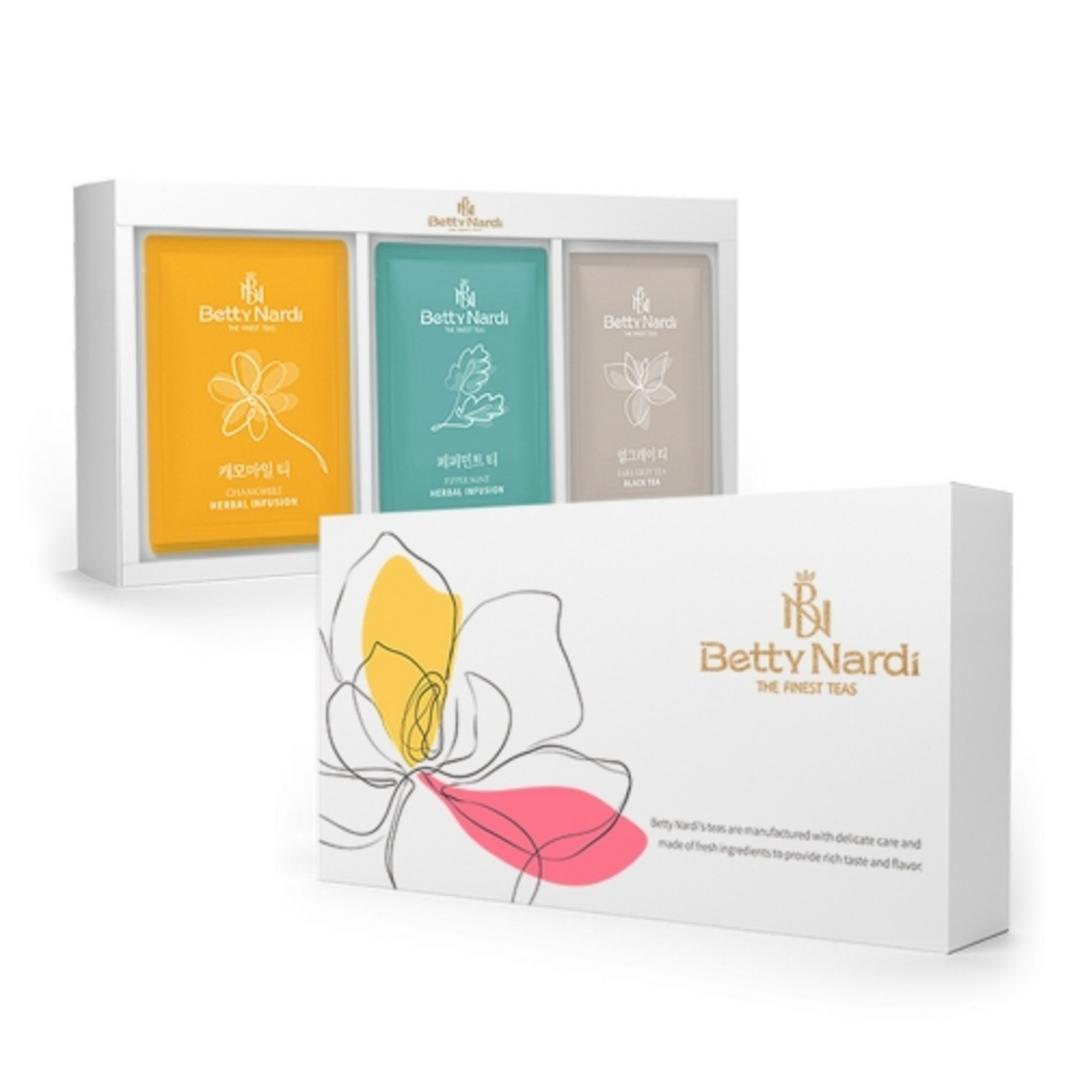 베티나르디 원더 티 3종 세트, 캐모마일 1g x ..., 1세트 - 허브티/꽃차 선물세트 | 쿠팡