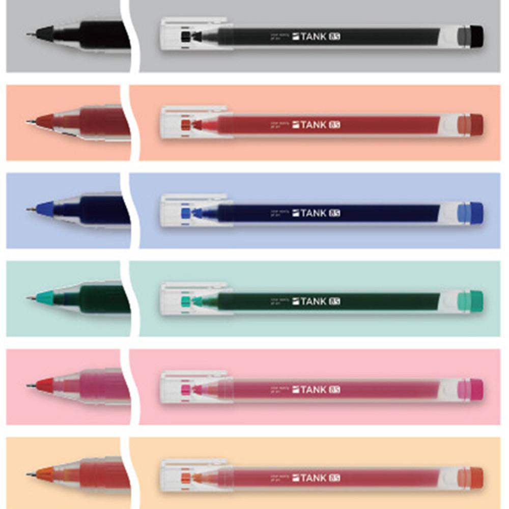 TANK 대용량 젤펜 0.5mm 자이언트 겔 잉크 볼펜 5color / 탱크