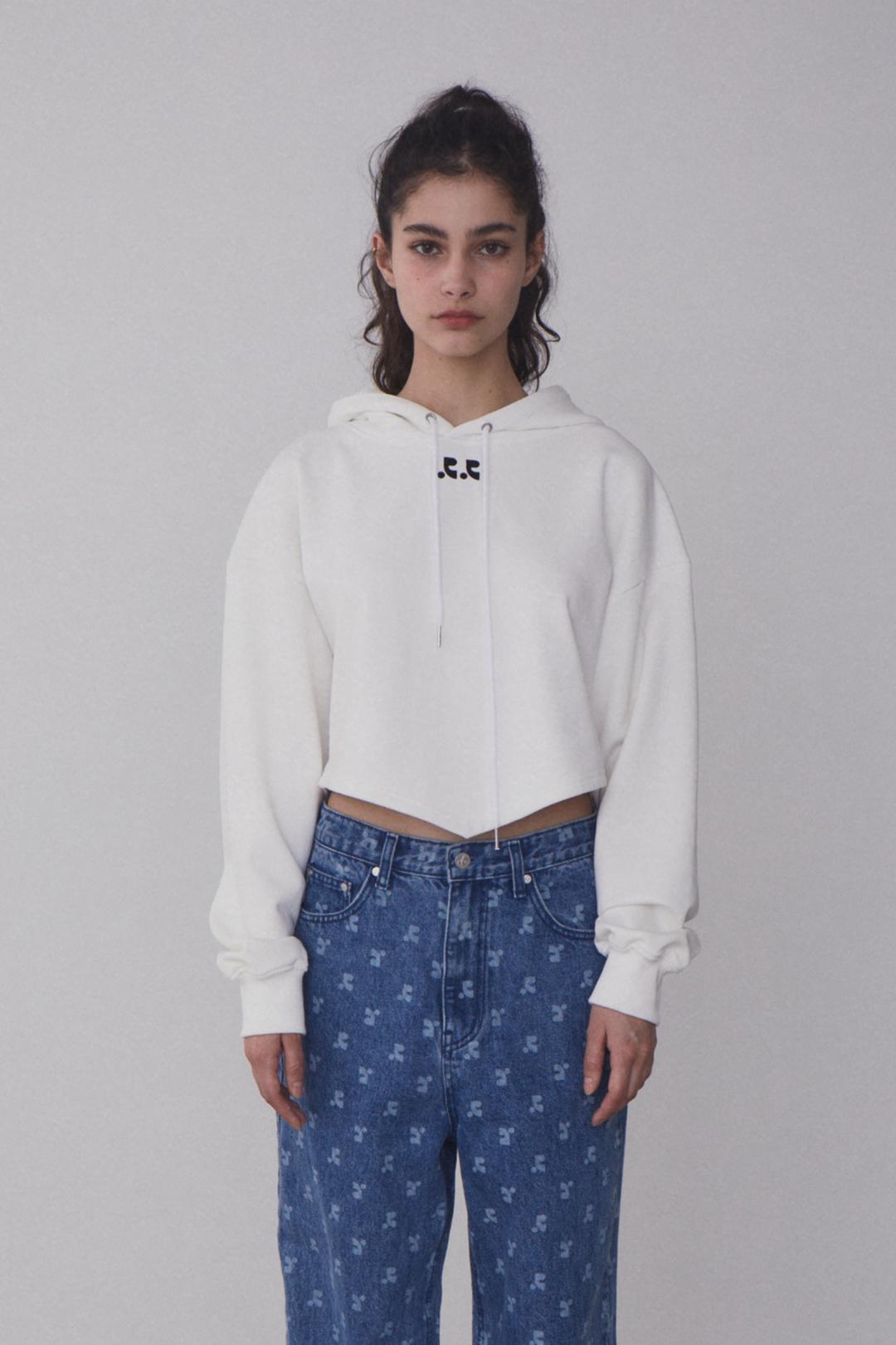 RR ARROW POINT HOODIE - WHITE