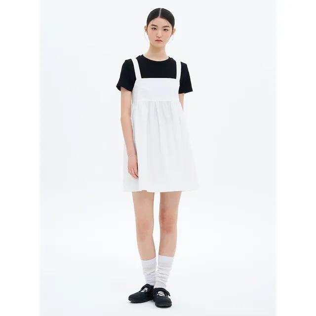 백리본 미니 원피스 화이트 (125571MQ81) 여성