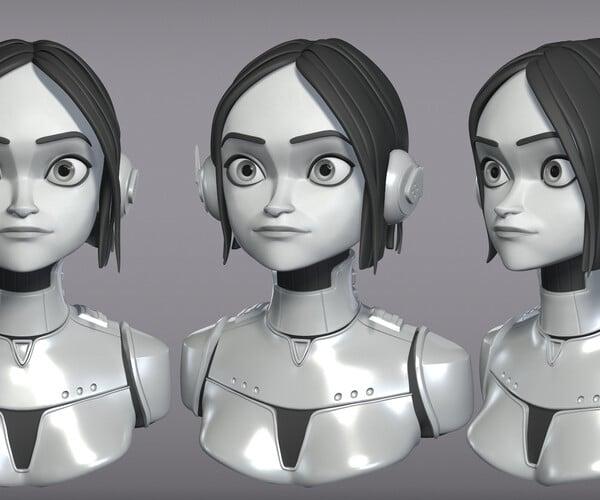 ArtStation - Cartoon female character Lisa base mesh | Resources
