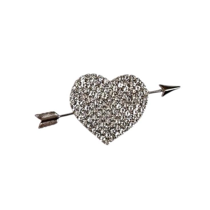 cupid heart brooch