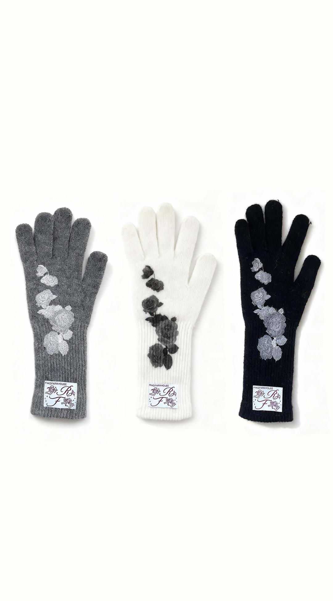 Sentimental Rose Wool Gloves (3 Color)