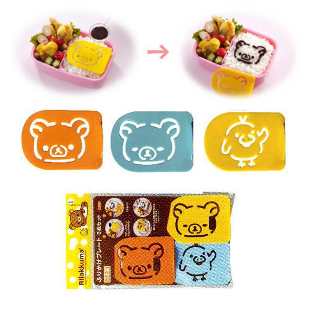 리락쿠마 캐릭터 후리카케 데코 플레이트 3p세트(일)) 076633