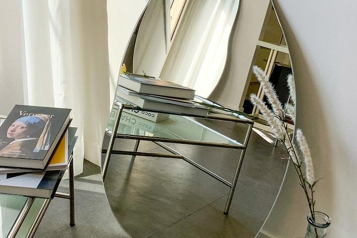 웨이브 반신 공룡알 비정형 거울 A타입