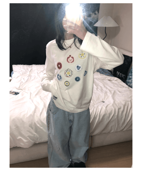 오버핏 JUICE 긴팔티