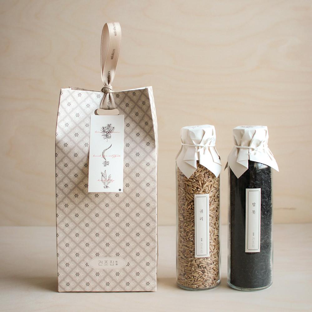[ 건조집 ] 밥해조류 2종 답례품 - 귀리 밥톳 밥다시마 밥미역귀 선물세트 미니선물세트 답례품