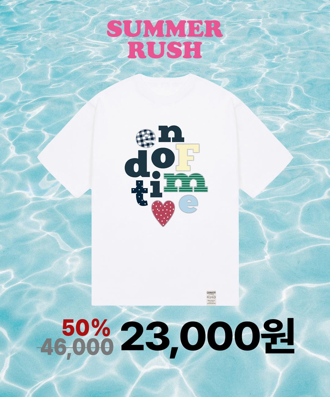 [RUSH]END OF TIME 반팔티_7color