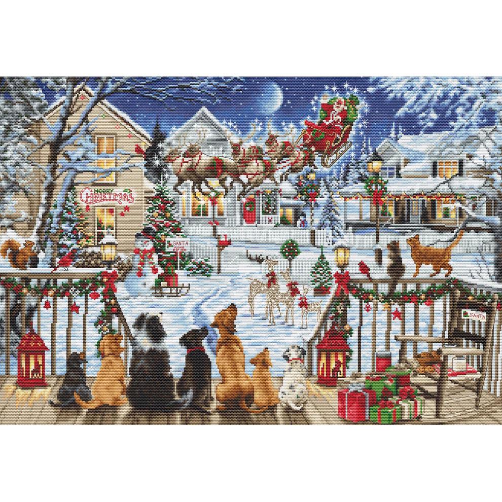 외국 십자수패키지 Luca-s Gold Collection/ Pets On The Porch-B2423