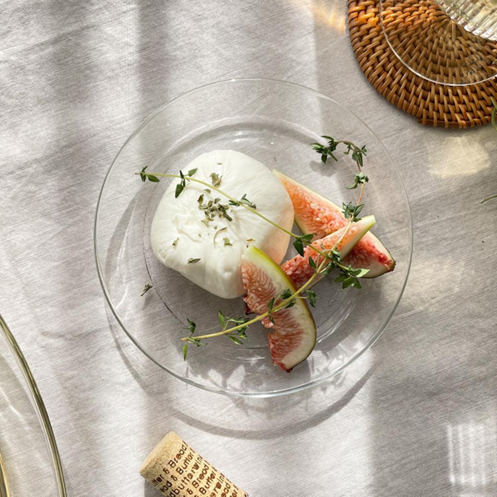 듀라렉스 리스 투명 강화유리 접시 플레이팅 디저트접시