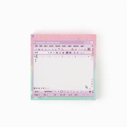 word violet memo pad_S