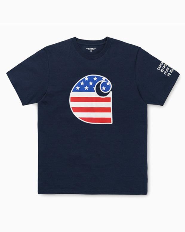 칼하트WIP 유에스씨 티S/S USC T-SHIRT (Navy/Multicolor)