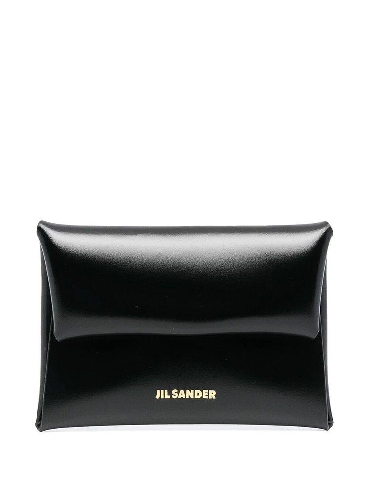 Jil Sander Logo Printed Envelope Card Holder