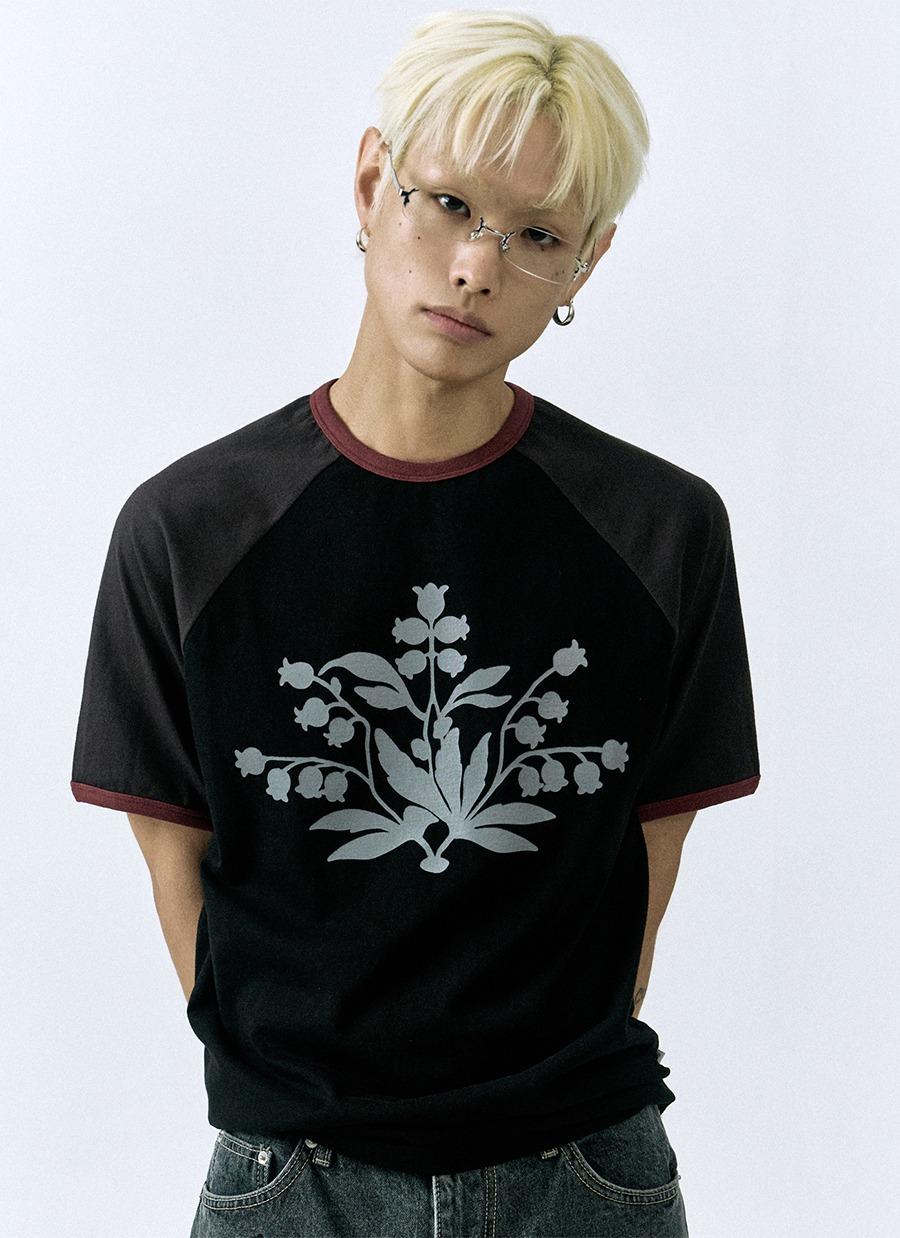 MONO BLOOM Raglan Ringer Tee