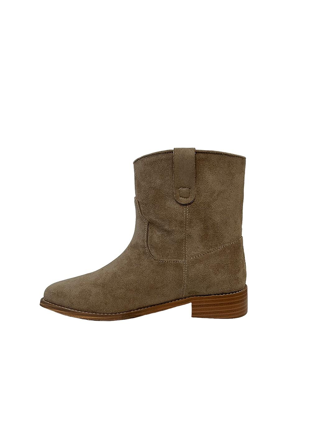 NO.94 BEIGE SUEDE SABRE SHORT BOOTS