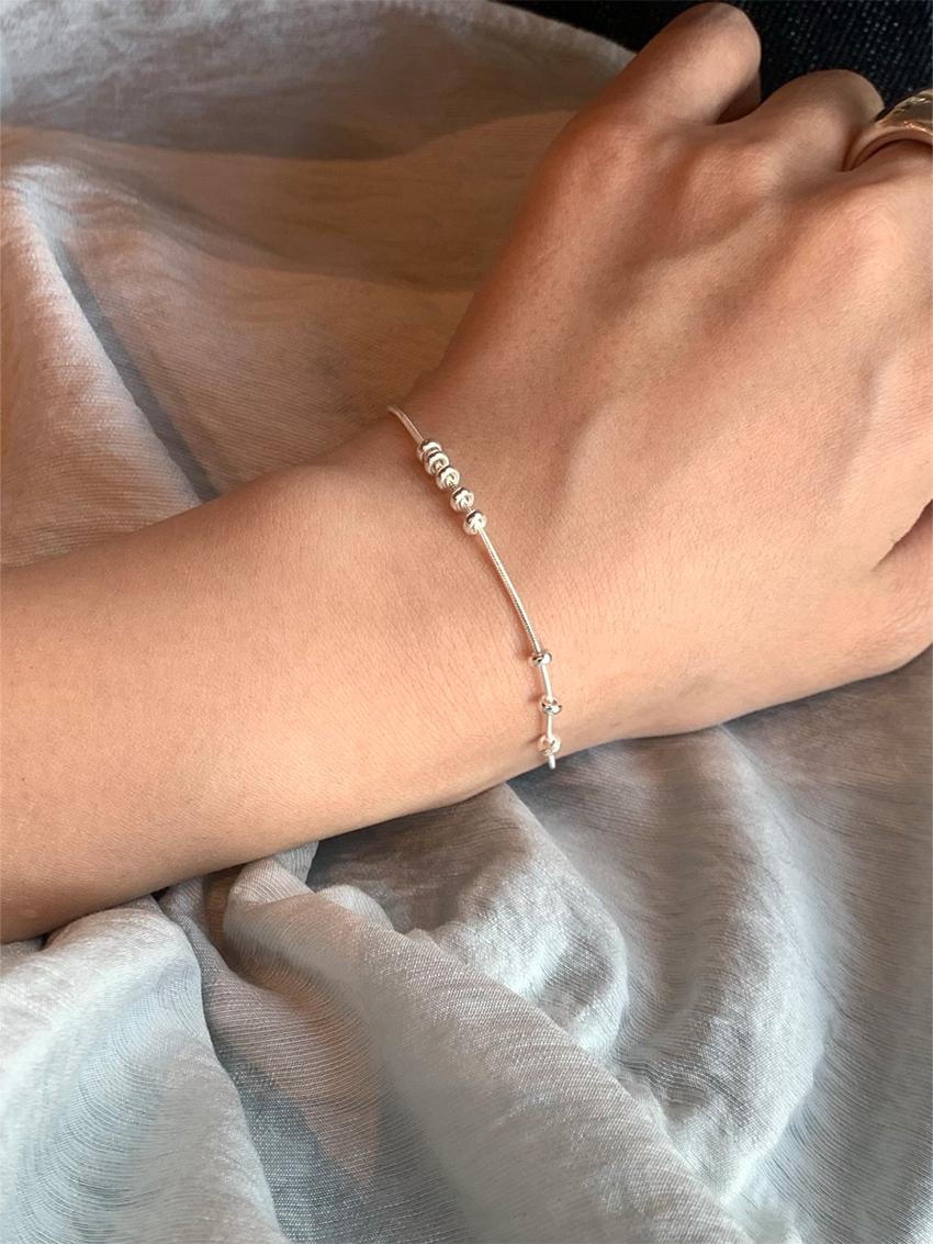 (silver925) Sway ball bracelet