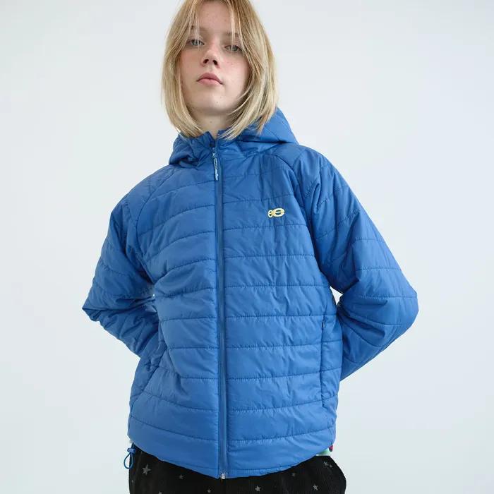 후드 퀼팅 푸퍼 자켓 (Blue)