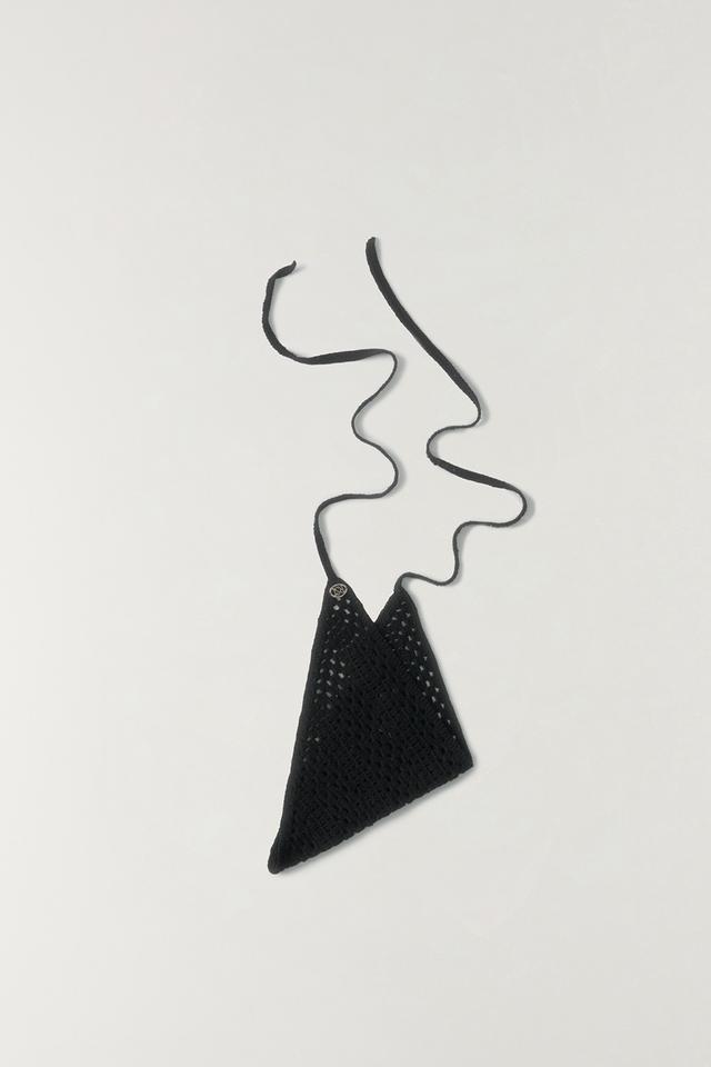 핸드메이드 스카시 스카프 BLACK