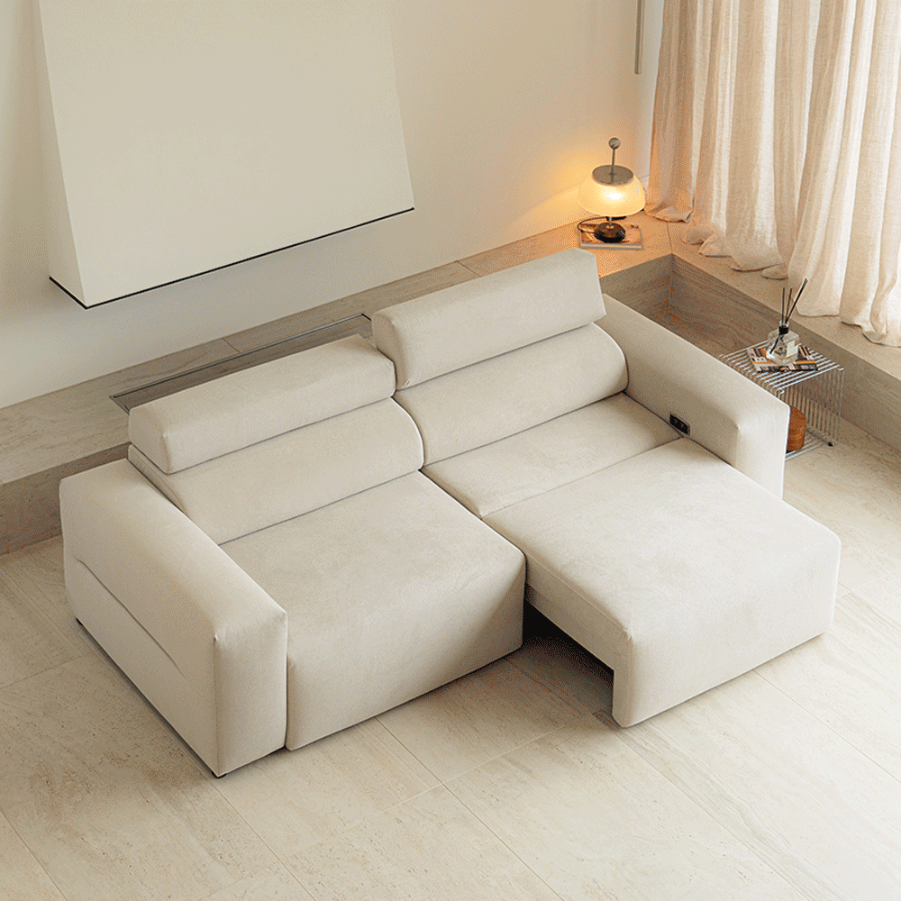 다채움가구 하임 3인용 전동 패브릭 모션소파