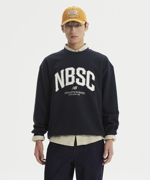NBNCF41023 / UNI NBSC 기모 맨투맨 (NAVY)