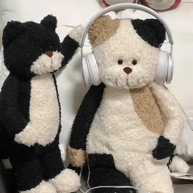 2size 뽀글뽀글 고양이 인형 삼색이 애착인형 대형