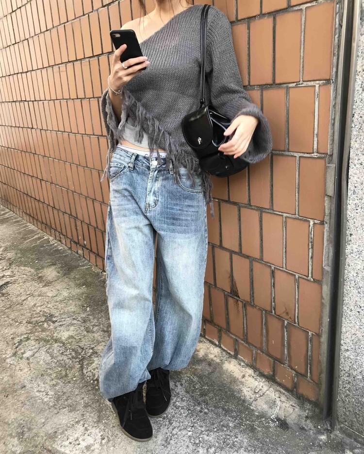 튜프티 (teufti's pick) misty washed balloon denim *3월 중순 입고예정