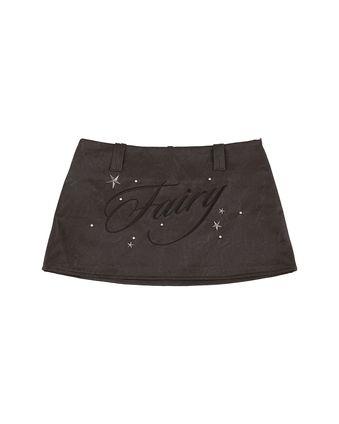 (바로발송)FAIRY STUD SKIRT [BROWN]