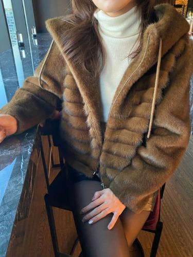 에코퍼 밍크 집업