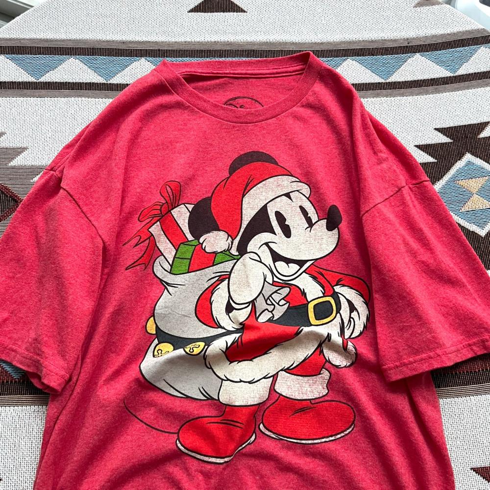 [L]00's 디즈니 산타클로스 빈티지 프린팅 티셔츠