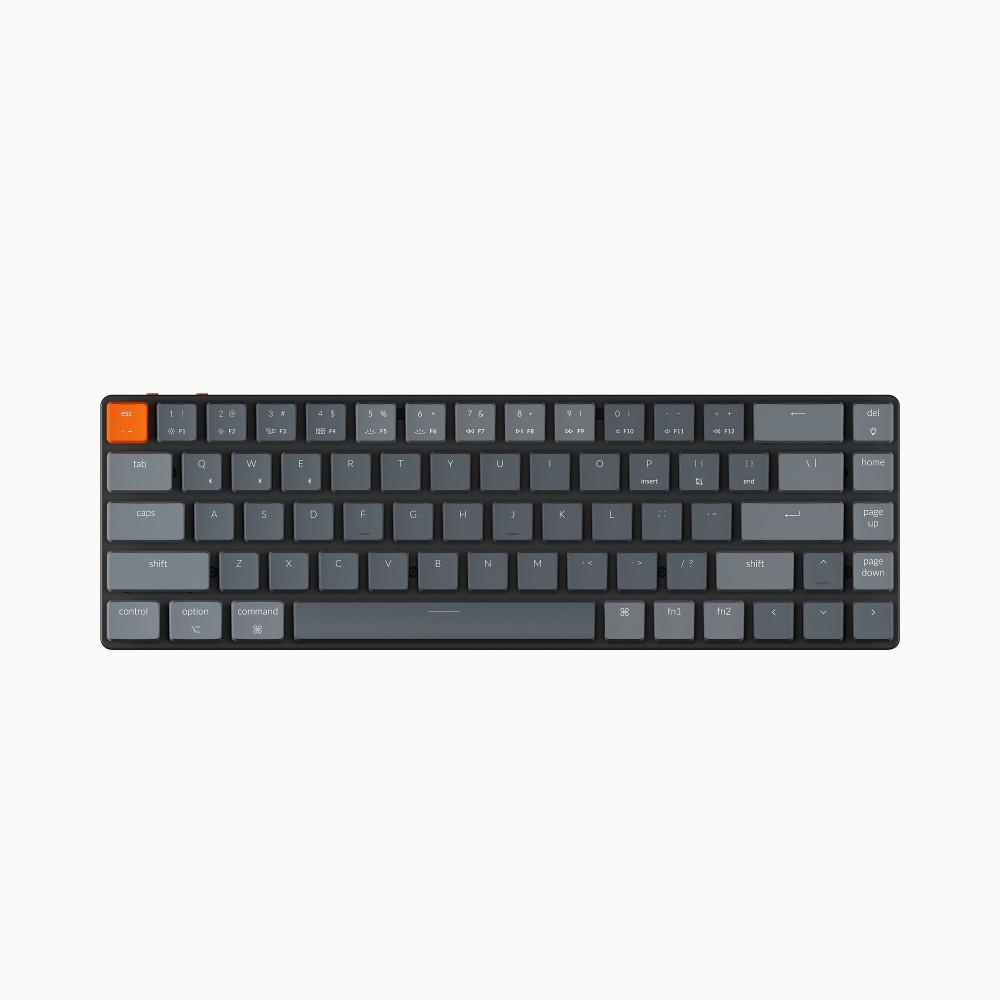 키크론 K7 RGB 옵티컬 핫스왑 무선 기계식 키보드+레더 파우치 그레이+극세사 액정 클리너