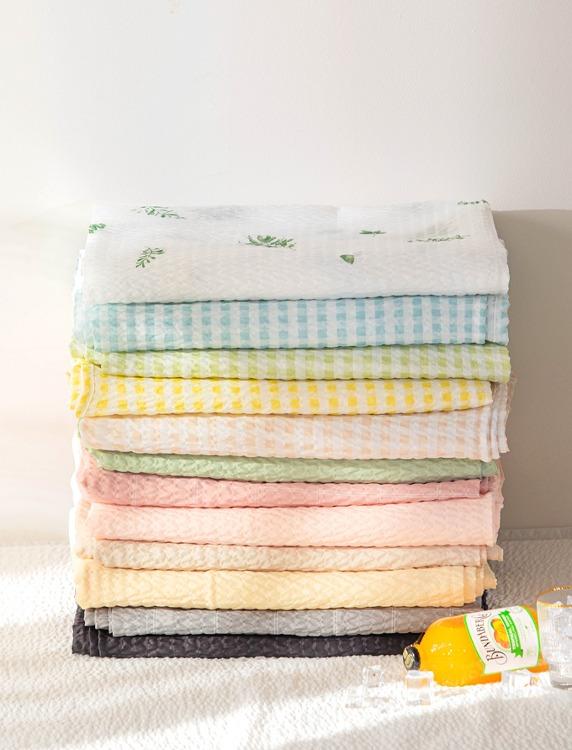 [1+1] 얼리썸머! 쿨링 시어서커 에이드 여름 홑이불(SS/Q)