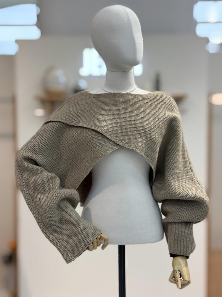 루즈핏 볼레로 니트 JNTKT029B